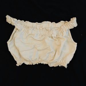 Cream crop top size s